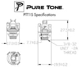 Pure Tone Mono Multi-Contact Tip Shunt 1/4″ Output Jack