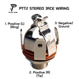 PTT2 Stereo 1/4" Output Jack Wiring Diagram